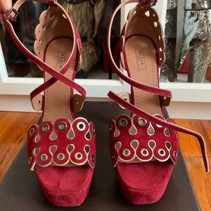 Alaia Suede Sandals 39.5